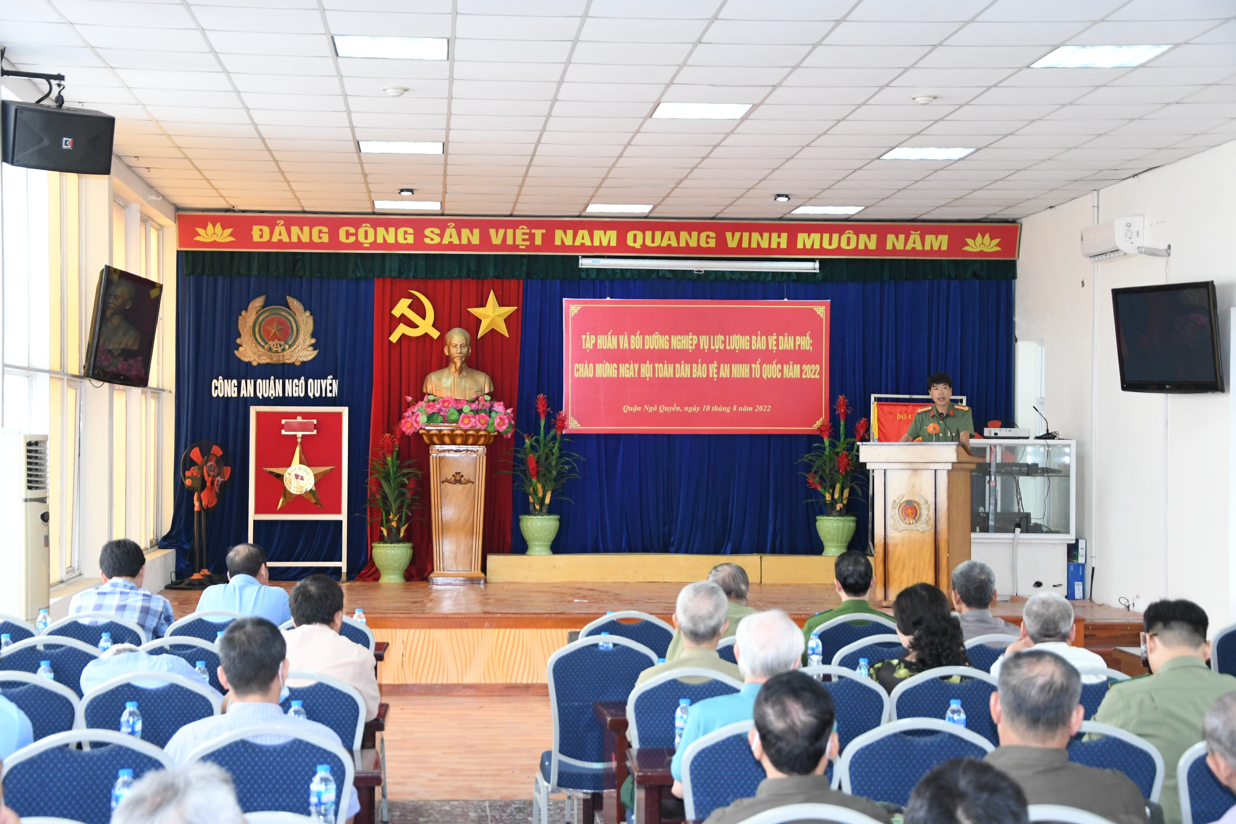 Công an quận Ngô Quyền: Tổ chức tập huấn, bồi dưỡng nghiệp vụ bảo vệ dân phố